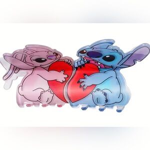 Disney Inspired Stitch & Angel Claw Clip SET of 2 ❤️